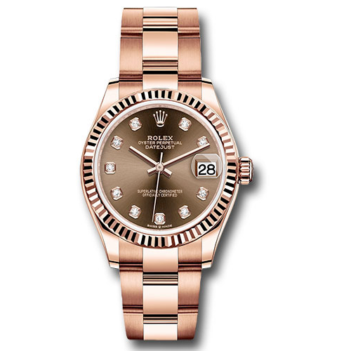 Rolex Everose Gold - Fluted Bezel - Oyster Bracelet