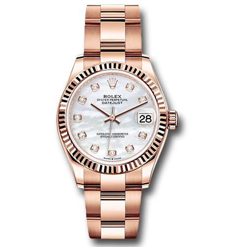 Rolex Everose Gold - Fluted Bezel - Oyster Bracelet