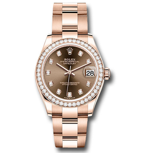 Rolex Everose Gold - Diamond Bezel - Oyster Bracelet