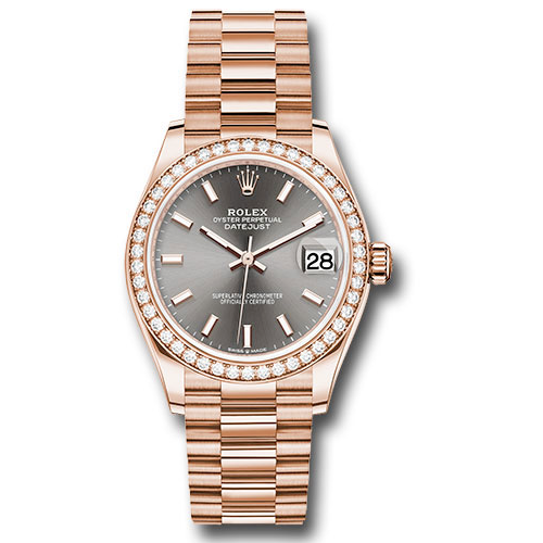 Rolex Everose Gold - Diamond Bezel - President Bracelet