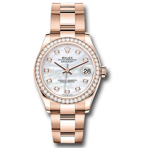 Rolex Everose Gold - Diamond Bezel - Oyster Bracelet