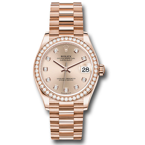 Rolex Everose Gold - Diamond Bezel - President Bracelet