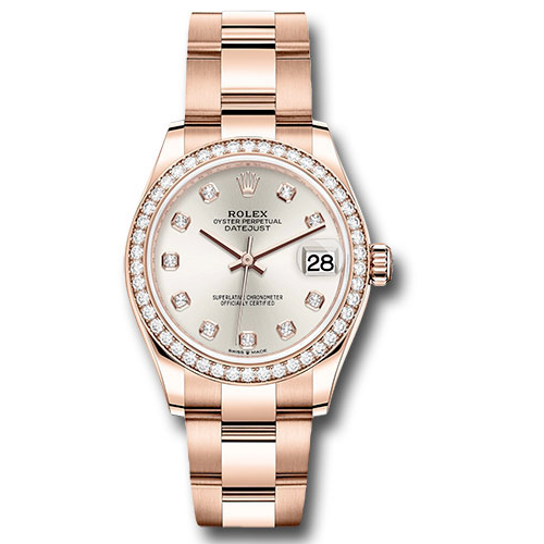 Rolex Everose Gold - Diamond Bezel - Oyster Bracelet