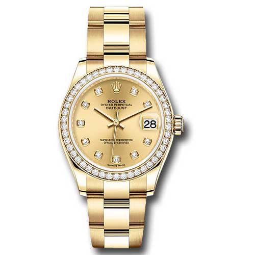 Rolex Yellow Gold - 46 Diamond Bezel - Oyster