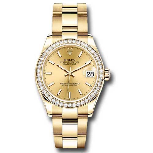 Rolex Yellow Gold - 46 Diamond Bezel - Oyster