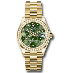 Rolex Datejust 31mm - Gold President - Yellow Gold - Dia Bezel