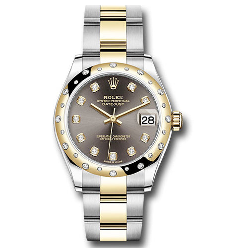 Rolex Datejust 31 - Steel and Yellow Gold - 24 Diamond Bezel - Oyster