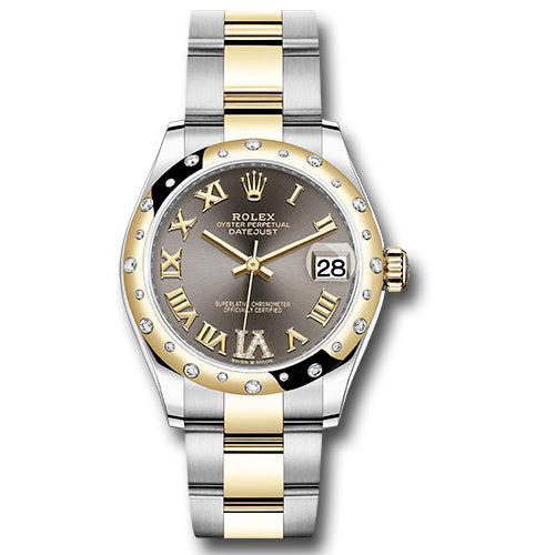 Rolex Datejust 31 - Steel and Yellow Gold - 24 Diamond Bezel - Oyster