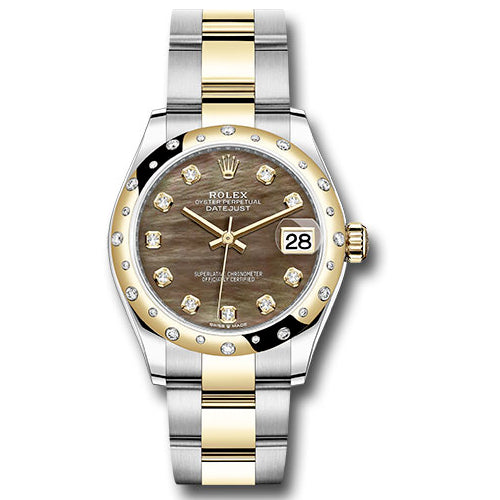 Rolex Datejust 31 - Steel and Yellow Gold - 24 Diamond Bezel - Oyster