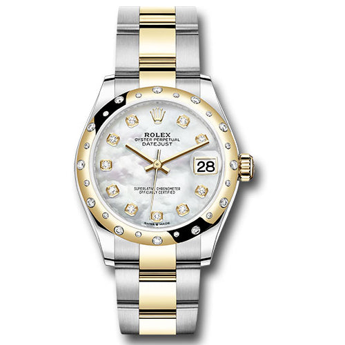 Rolex Datejust 31 - Steel and Yellow Gold - 24 Diamond Bezel - Oyster