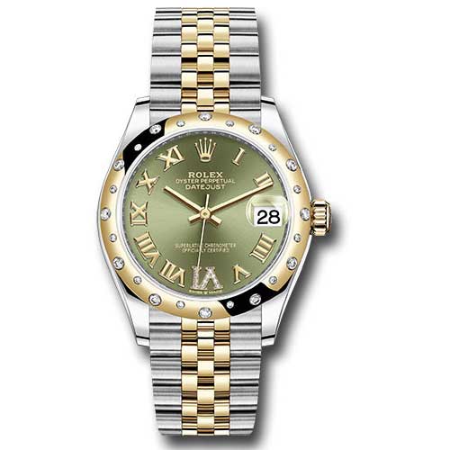 Rolex Datejust 31 - Steel and Yellow Gold - 24 Diamond Bezel - Jubilee