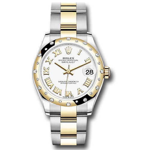 Rolex Datejust 31 - Steel and Yellow Gold - 24 Diamond Bezel - Oyster