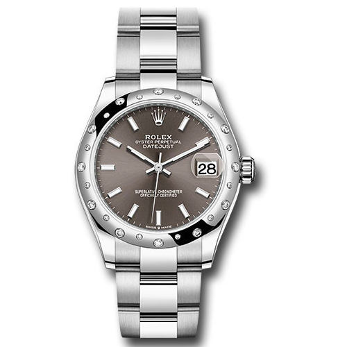 Rolex Datejust 31 - White Gold - 24 Diamond Domed Bezel - Oyster