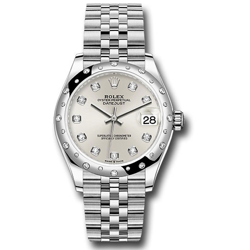 Rolex Datejust 31 - White Gold - Domed 24 Dia Bezel - Jubilee