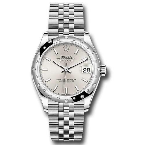 Rolex Datejust 31 - White Gold - Domed 24 Dia Bezel - Jubilee