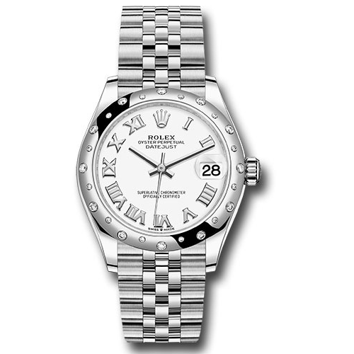 Rolex Datejust 31 - White Gold - Domed 24 Dia Bezel - Jubilee