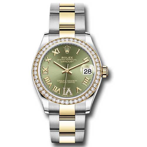 Rolex Datejust 31mm - Steel and Gold Yellow Gold - 46 Dia Bezel - Oyster