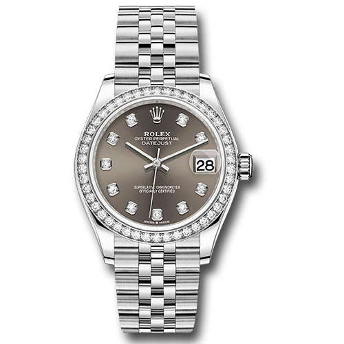 Rolex Steel & White Gold - 24 Diamond Bezel - Jubilee