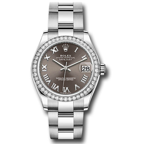 Rolex Steel & White Gold - 24 Diamond Bezel - Oyster