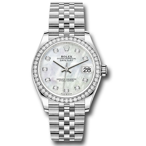 Rolex Steel & White Gold - 24 Diamond Bezel - Jubilee