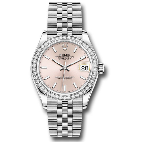 Rolex Steel & White Gold - 24 Diamond Bezel - Jubilee