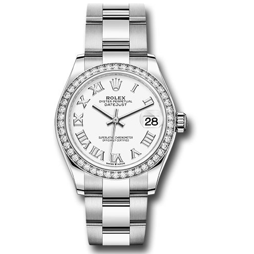 Rolex Steel & White Gold - 24 Diamond Bezel - Oyster