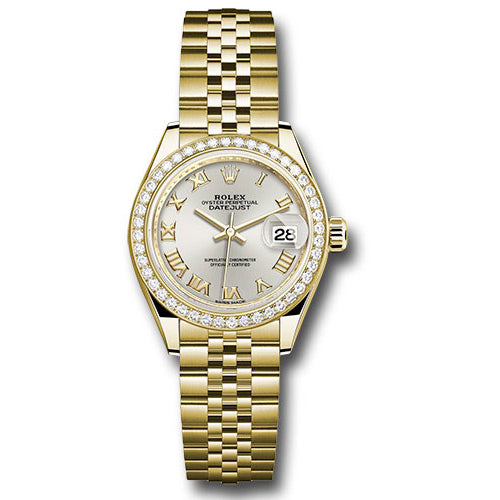 Rolex Datejust Lady 28 Yellow Gold - Diamond Bezel - Jubilee Bracelet