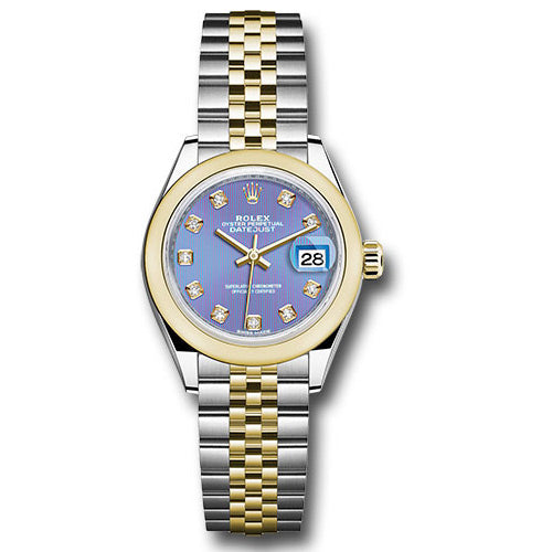 Rolex Datejust Lady 28 Steel and Yellow Gold - Domed Bezel - Jubilee