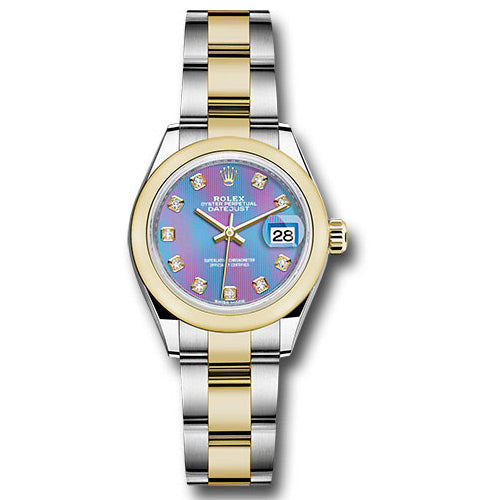 Rolex Datejust Lady 28 Steel and Yellow Gold - Domed Bezel - Oyster