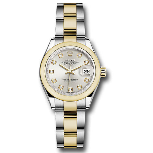 Rolex Datejust Lady 28 Steel and Yellow Gold - Domed Bezel - Jubilee