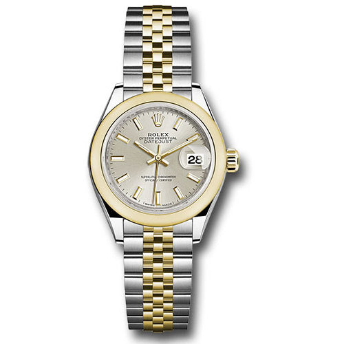 Rolex Datejust Lady 28 Steel and Yellow Gold - Domed Bezel - Jubilee