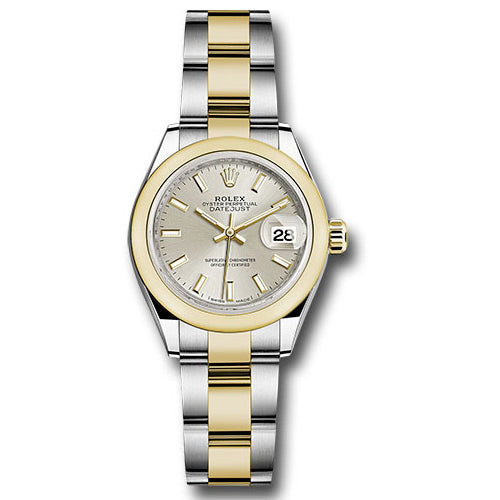 Rolex Datejust Lady 28 Steel and Yellow Gold - Domed Bezel - Jubilee