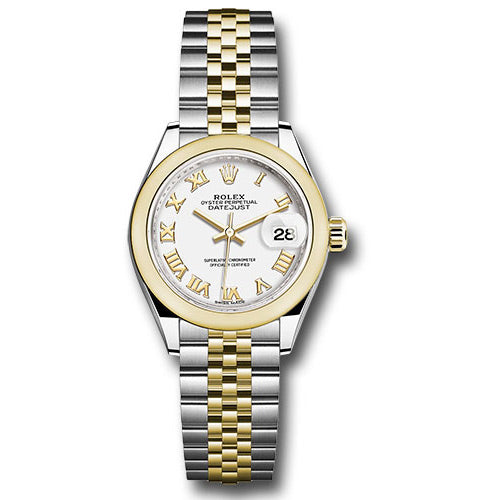 Rolex Datejust Lady 28 Steel and Yellow Gold - Domed Bezel - Jubilee