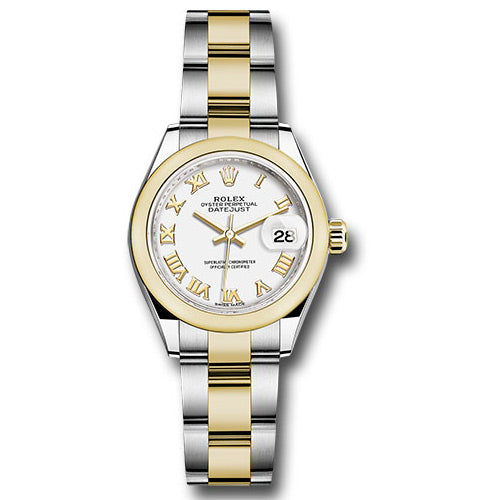 Rolex Datejust Lady 28 Steel and Yellow Gold - Domed Bezel - Jubilee