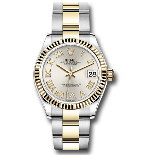 Rolex Datejust 31 - yellow gold - fluted bezel - oyster