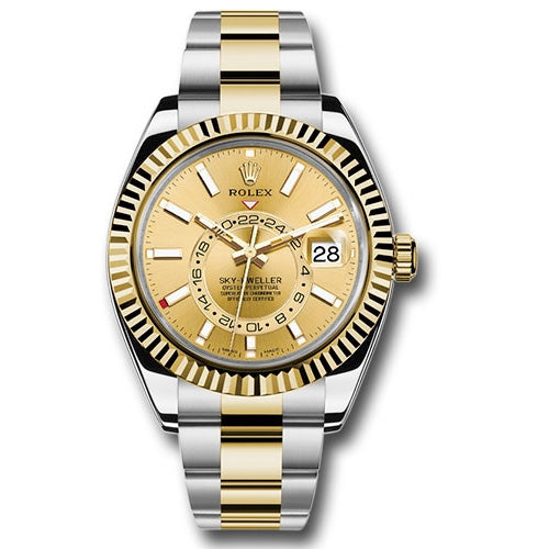 Rolex Sky-Dweller Stainless Steel and Yellow Gold