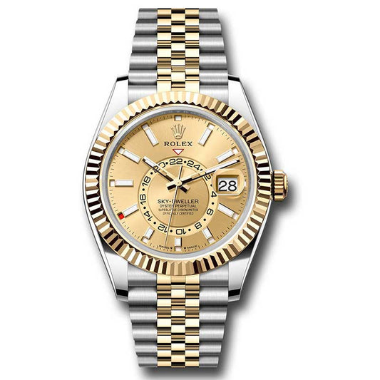 Rolex Sky-Dweller Stainless Steel and Yellow Gold - Jubilee