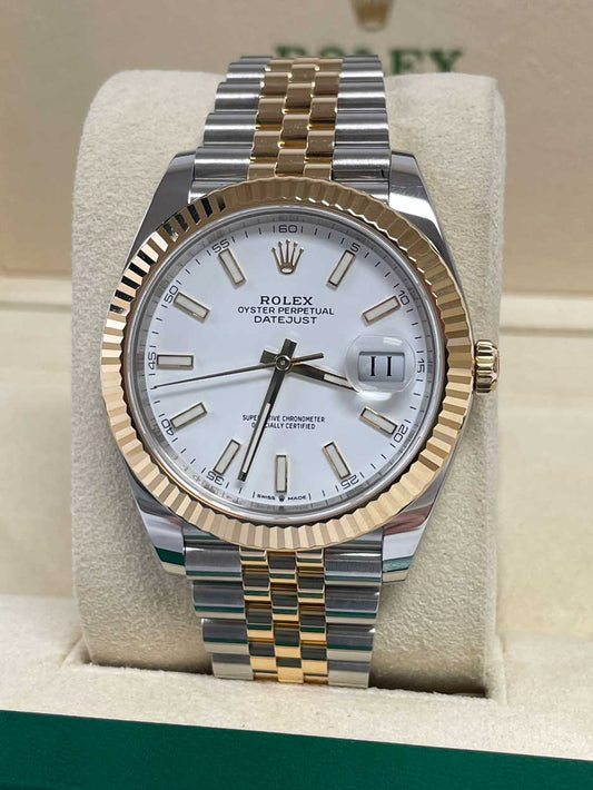 Rolex Datejust 41 Steel and Yellow Gold - Fluted Bezel - Jubilee