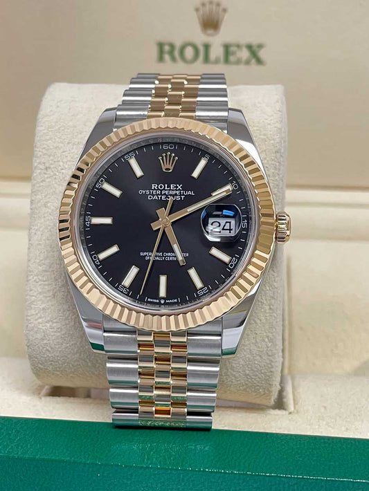 Rolex Datejust 41 Steel and Yellow Gold - Fluted Bezel - Jubilee