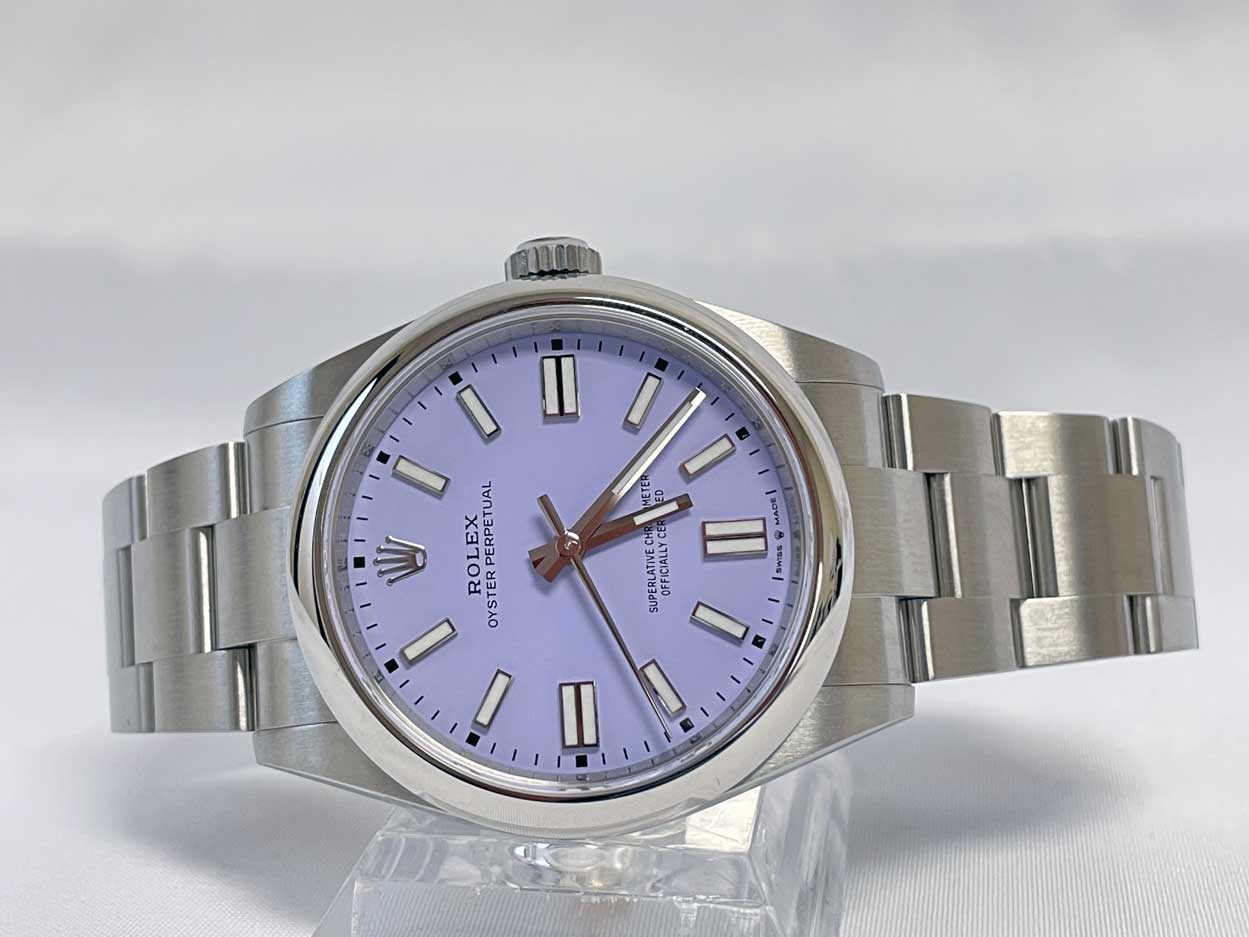 Rolex Oyster Perpetual No-Date 41mm - Domed Bezel Lavender
