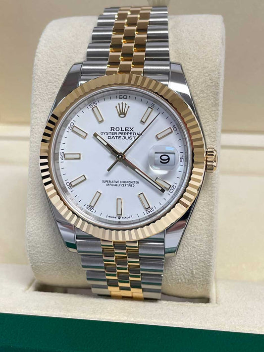Rolex Datejust 41 Steel and Yellow Gold - Fluted Bezel - Jubilee
