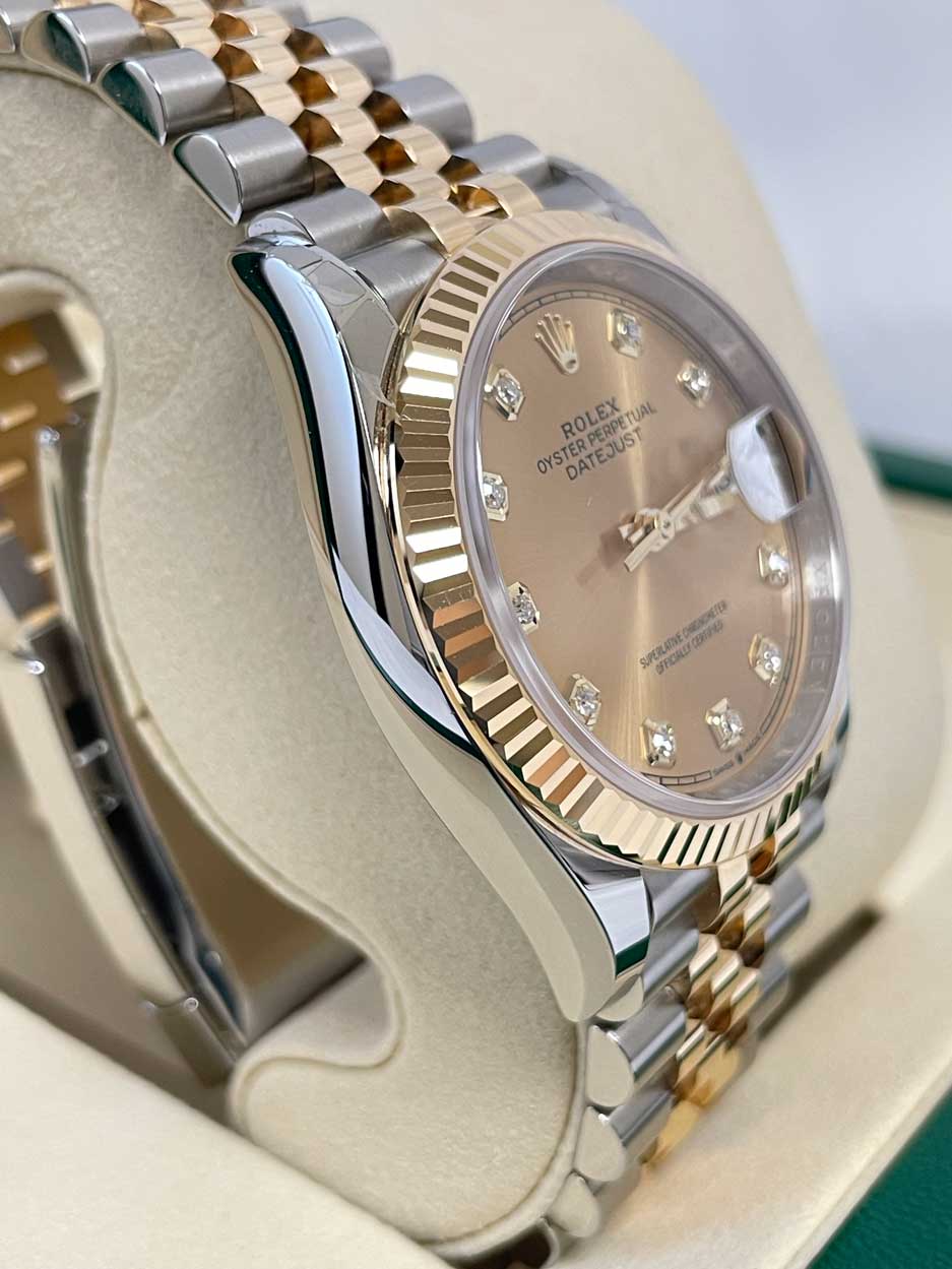 Rolex Datejust 36mm - Steel and Gold Yellow Gold - Fluted Bezel - Jubilee