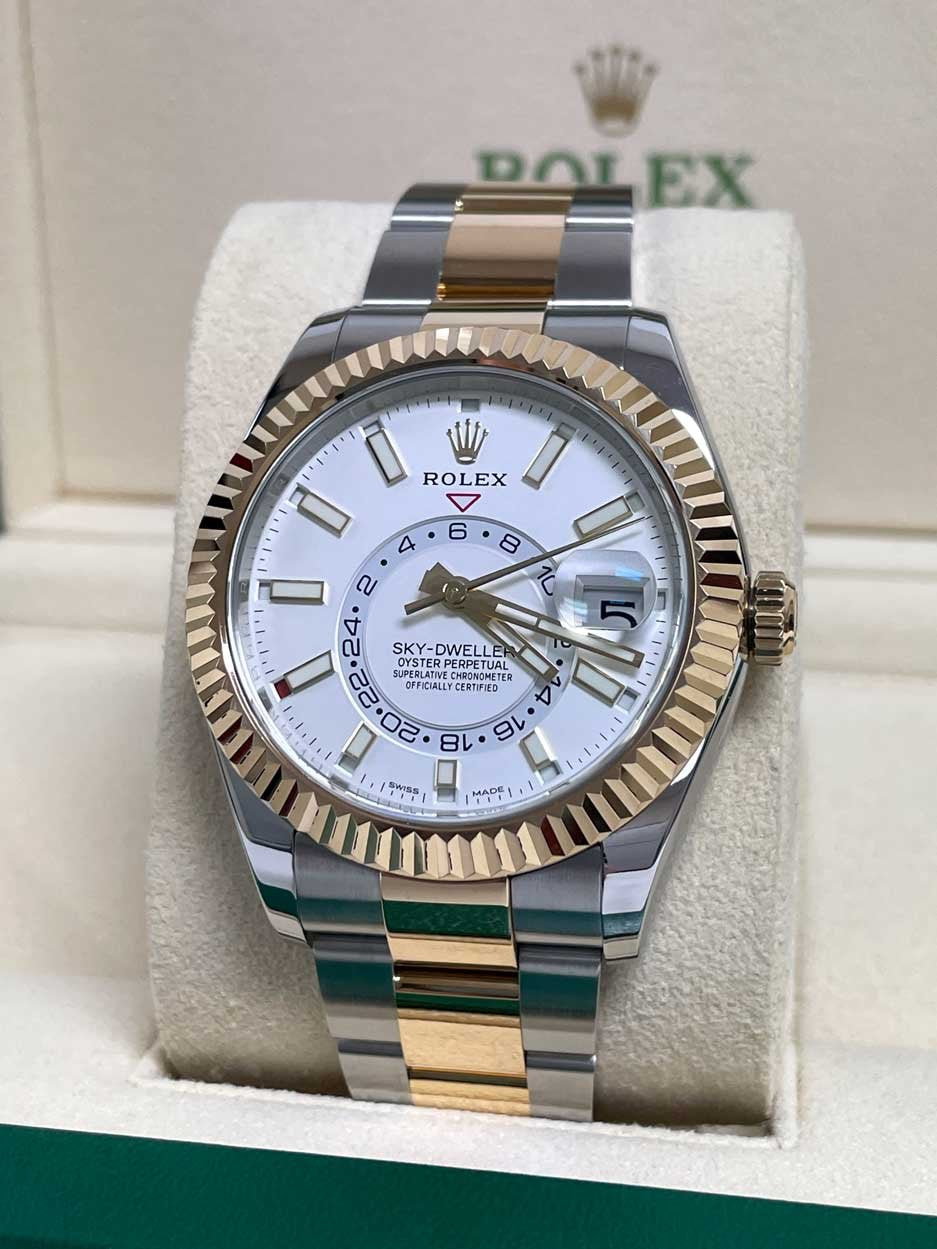 Rolex Sky-Dweller Stainless Steel and Yellow Gold