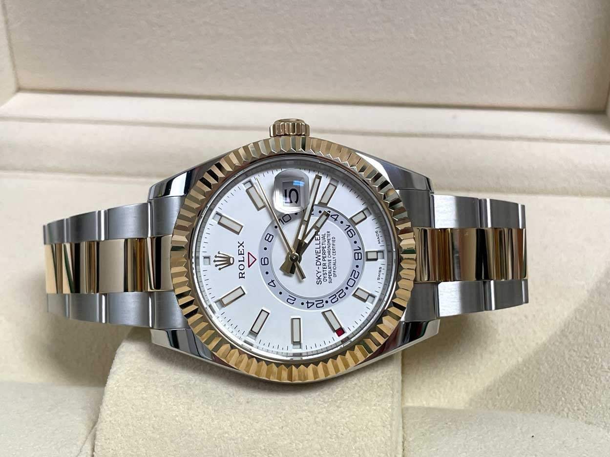 Rolex Sky-Dweller Stainless Steel and Yellow Gold