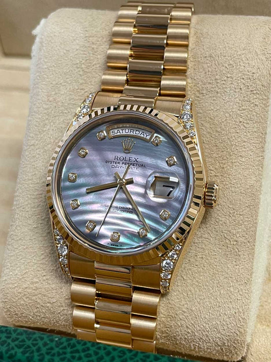 Rolex Day-Date President Yellow Gold - Fluted Bezel - President