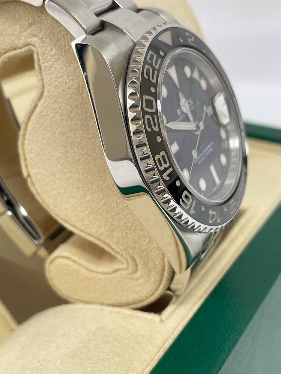 Rolex GMT-Master II Steel Green Arrow Blue Lume