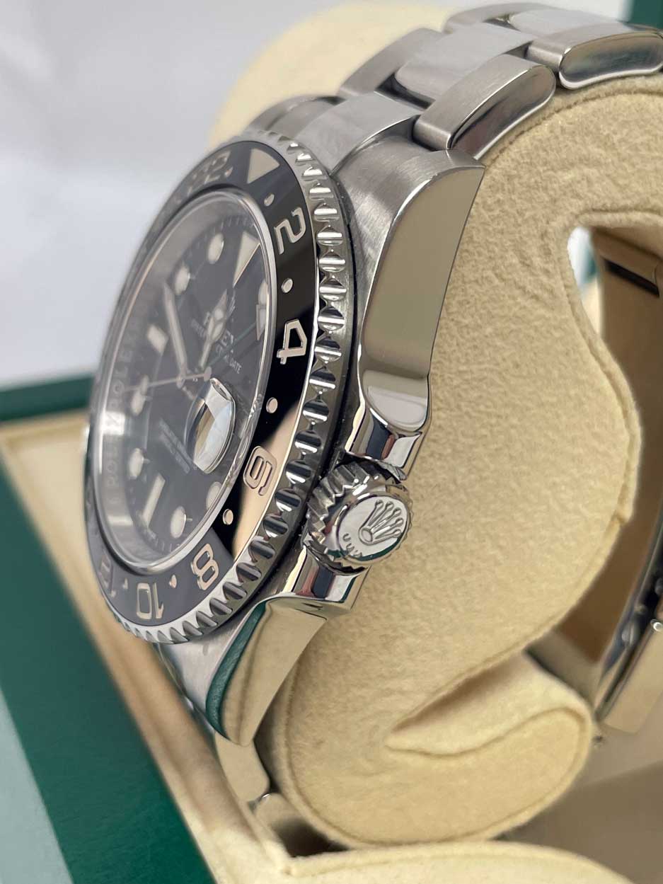 Rolex GMT-Master II Steel Green Arrow Blue Lume