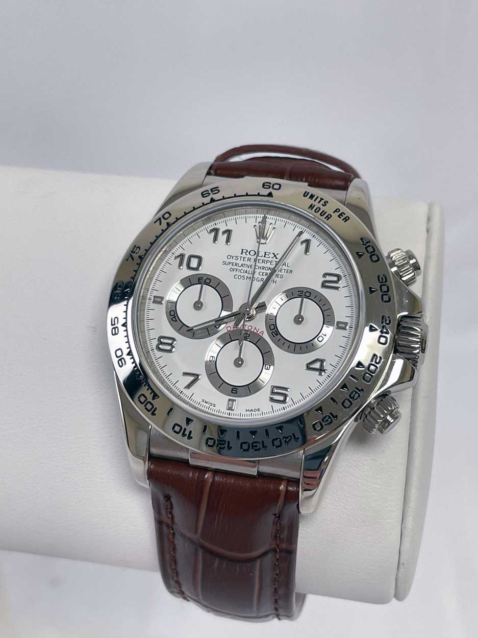 Rolex Daytona Steel 16519 White Gold Zenith