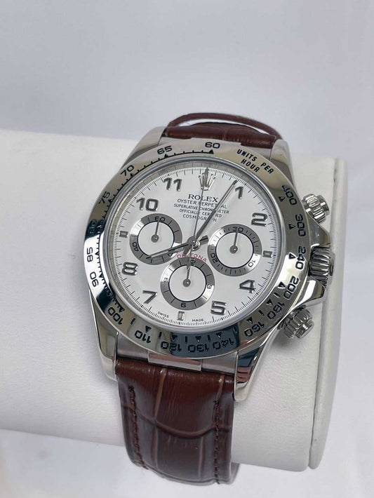 Rolex Daytona Steel 16519 White Gold Zenith