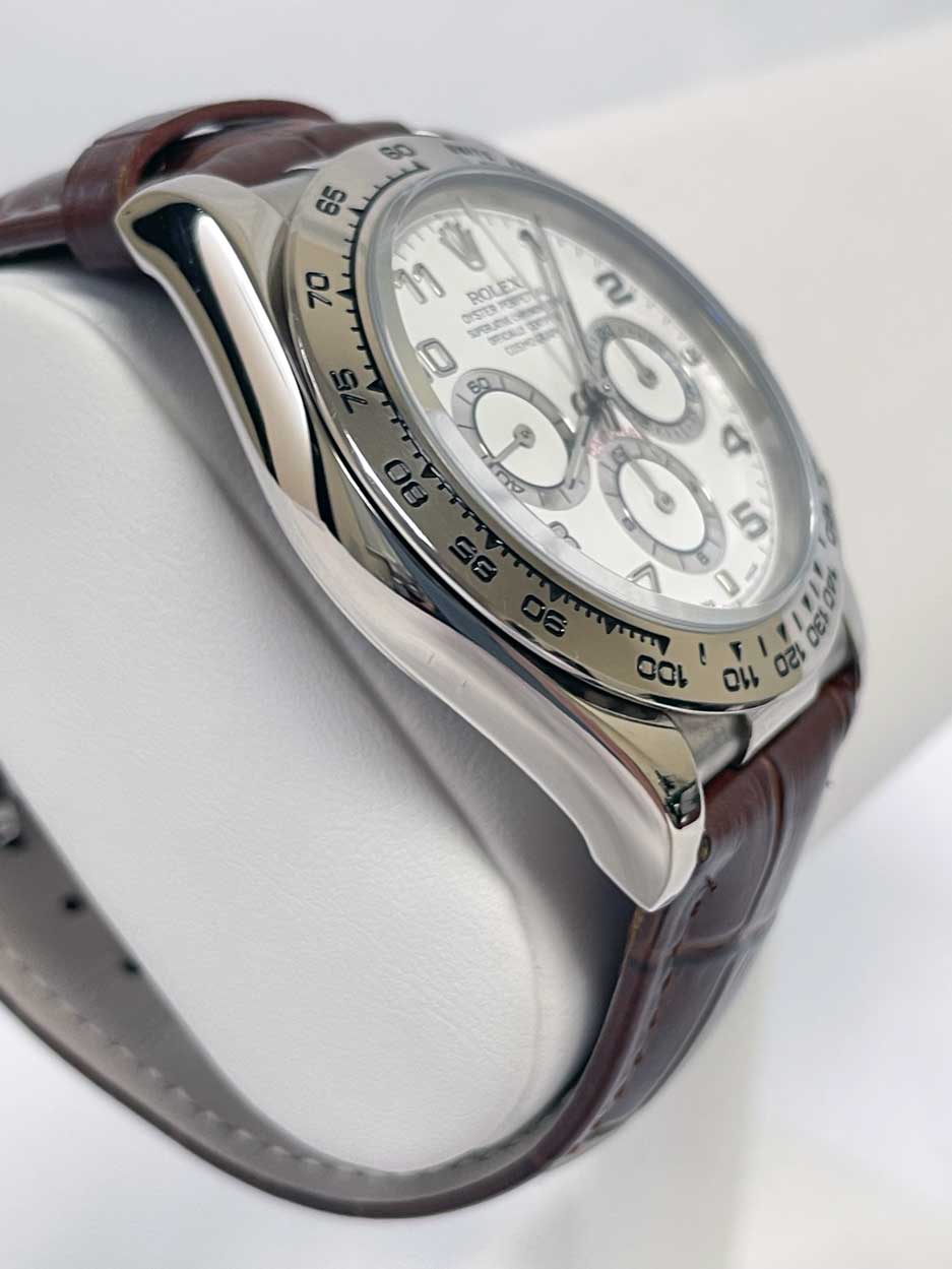 Rolex Daytona Steel 16519 White Gold Zenith